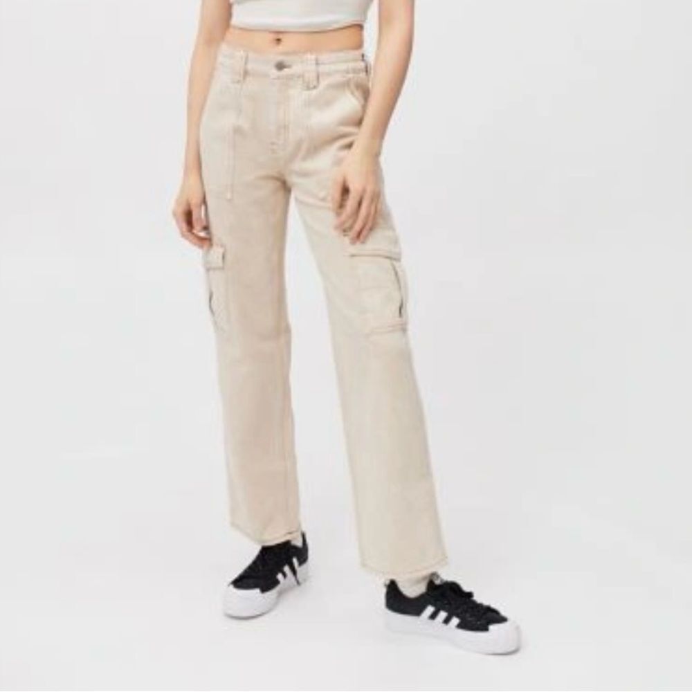 BDG Urban Outfitters High-Waisted Cinched Waist Relaxed Skate Jean Cargo, 27 - Picture 2 of 16